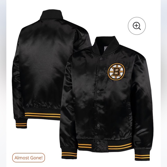 Vintage Boston BruinsJacket Men’s Promo Item RARE Black and YellowJacket